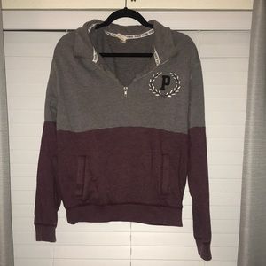Victoria’s Secret pink quarter zip sweatshirt